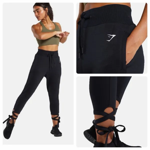 Gymshark Ark High Waisted Joggers with Ankle Ties - Image 4
