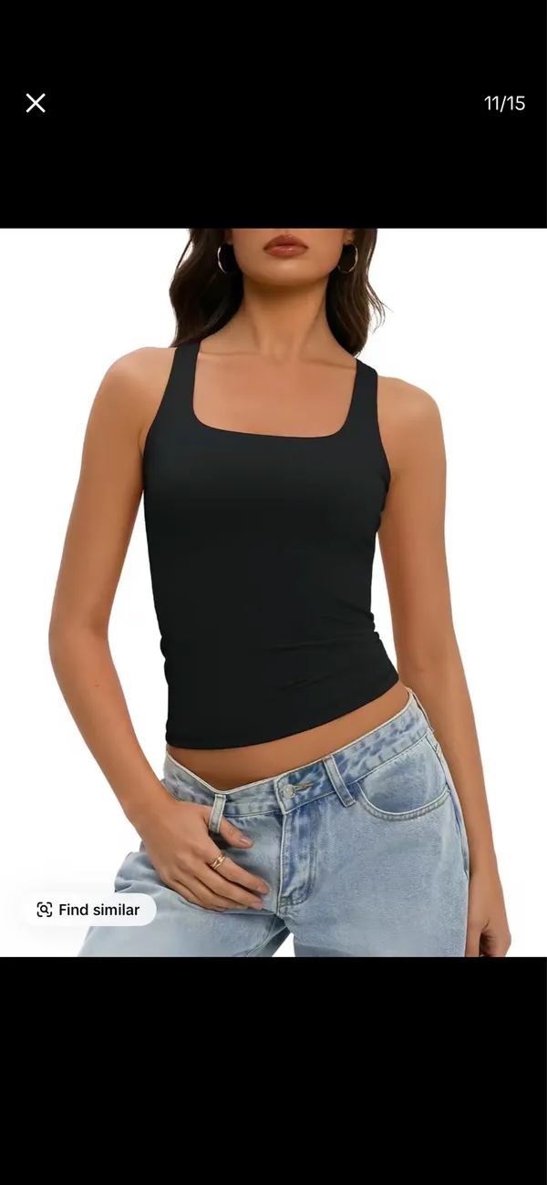 WIETRY Women's Black Tank Top - Image 5
