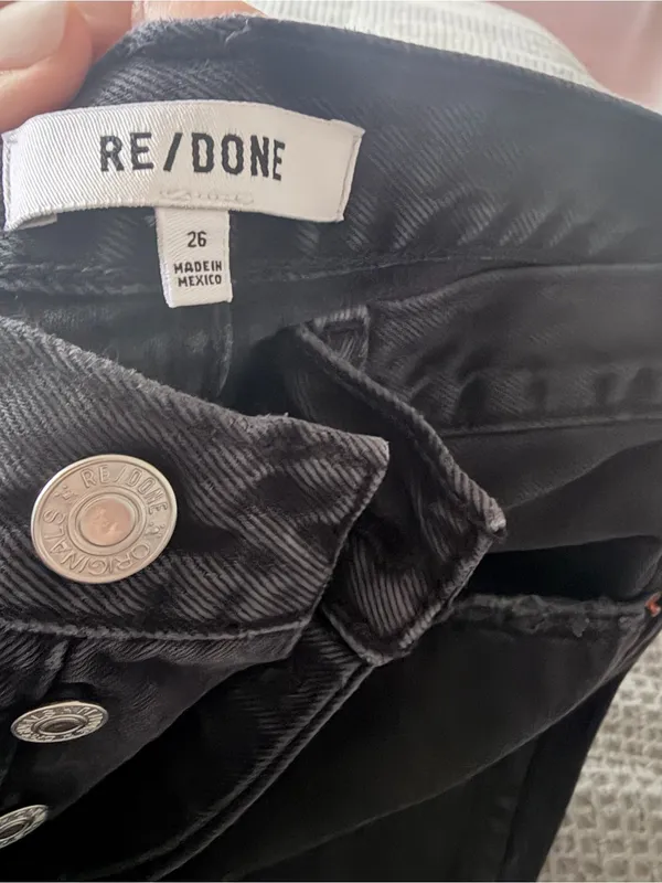 RE/DONE High-Rise Wide Leg Jeans size 26 - Image 9