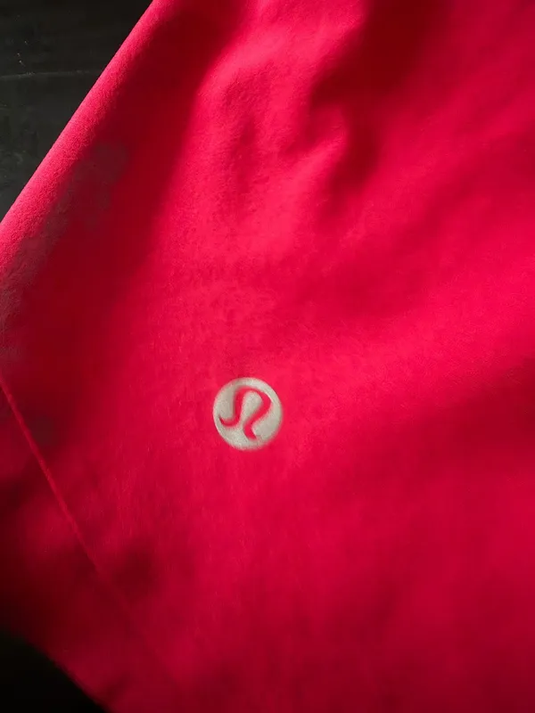 NWOT-LULULEMON-Shake it off high rise running shorts-women’s size xs Lightweight, four way stretch, sweat wicking, quick drying, built in liner, color is raspberry Measurements: Waist: side to side 12-15 inches Rise: 10 inches - Image 3