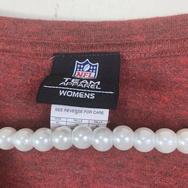 NFL Team apparel v‎ neck XL Maroon texans - Image 3