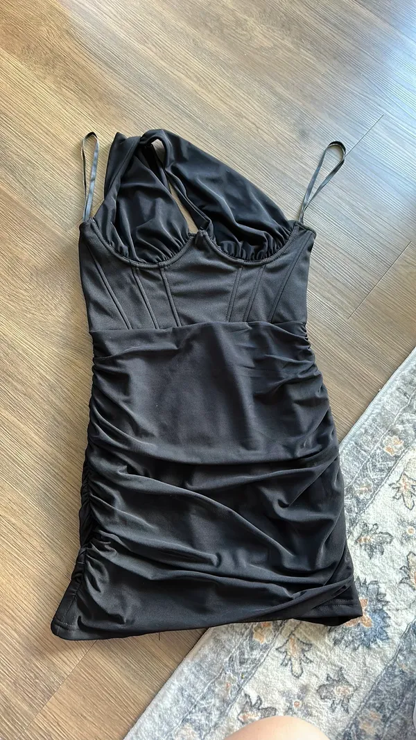 Windsor Black Corset Dress - Image 3