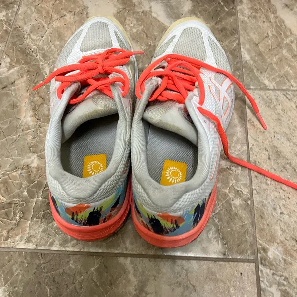 Asics Court Speed FF White Sunrise Tennis Shoes Size 7.5 Training Sneakers - Image 2