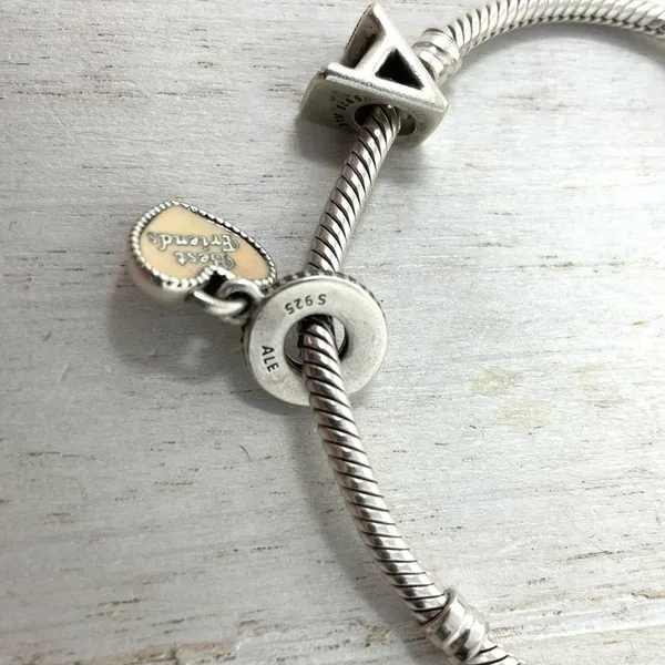 Pandora 3 charm sterling silver bracelet - Image 6