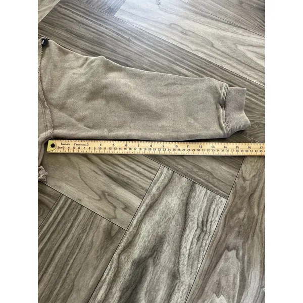 Alphalete Women's Terry Oversized Crop Pullover - Smockey Quartz , Size Small - Image 6
