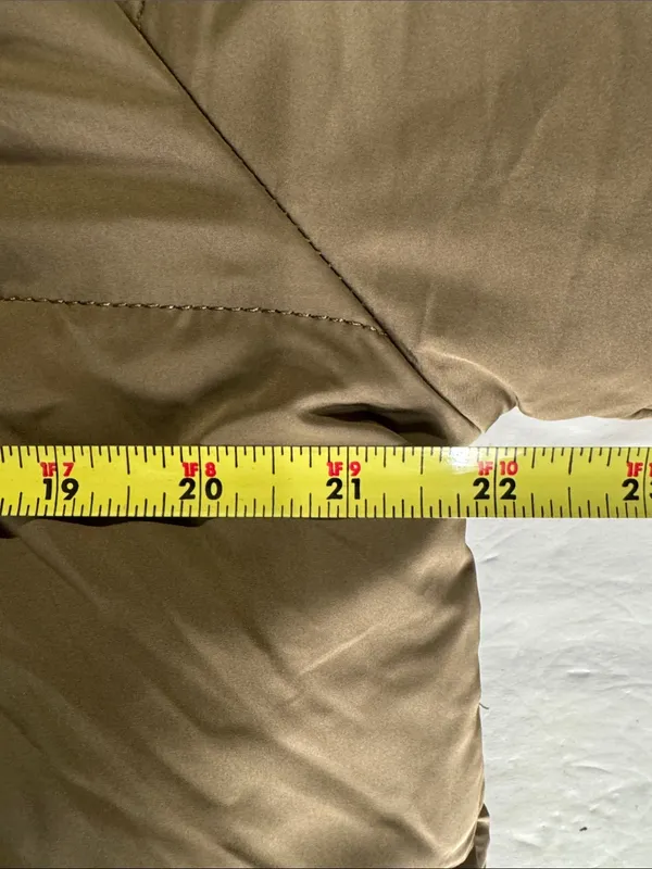 PRETTYGARDEN Women's Lightweight faux Sherpa lined knee length Puffer Coat Tan S outdoor - Image 12
