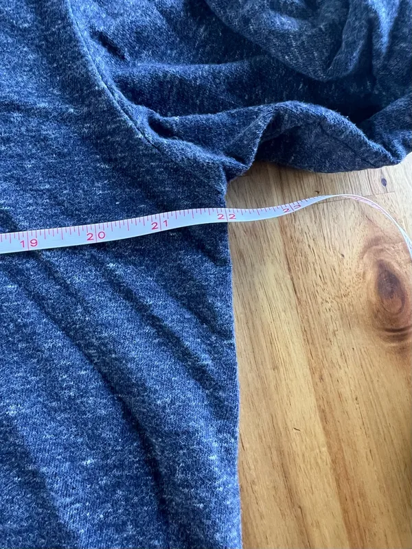 Nike Women’s Full Zip Hoodie Blue Speckled Dri Fit Sweatshirt Size L - Image 6