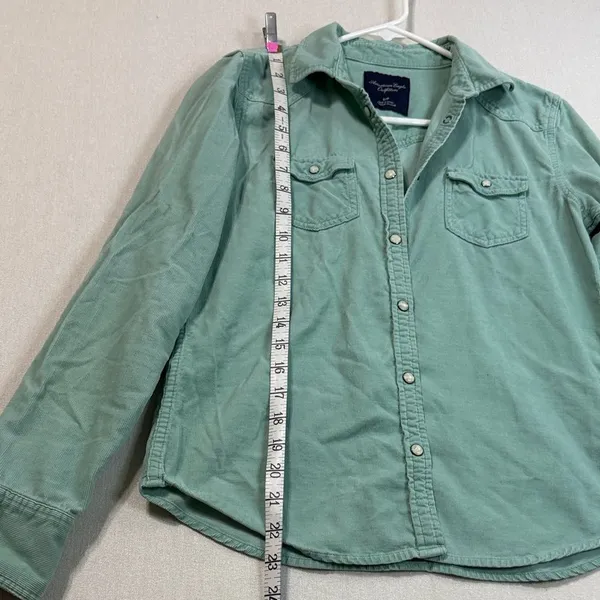 American Eagle Outfitters Mint Green Shirt - Image 4
