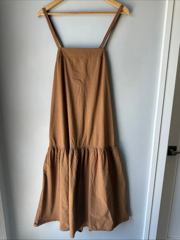 Everlane Boho Pinafore Dress Size 8 - Image 3