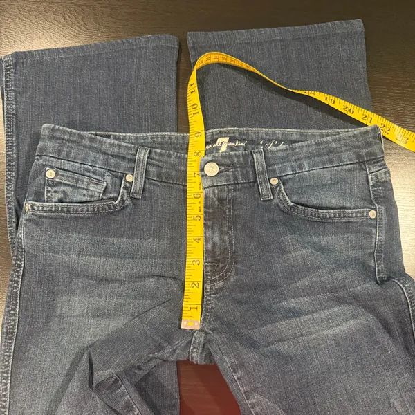 Women’s 7 For All Mankind A Pocket Dark Wash Bootcut Jeans 29 - Image 5