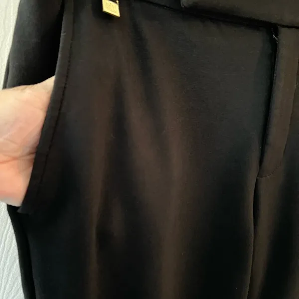 Ralph Lauren LRL Black Label Knit Viscose Blend Ankle Pants Sz M Stretch - Image 3