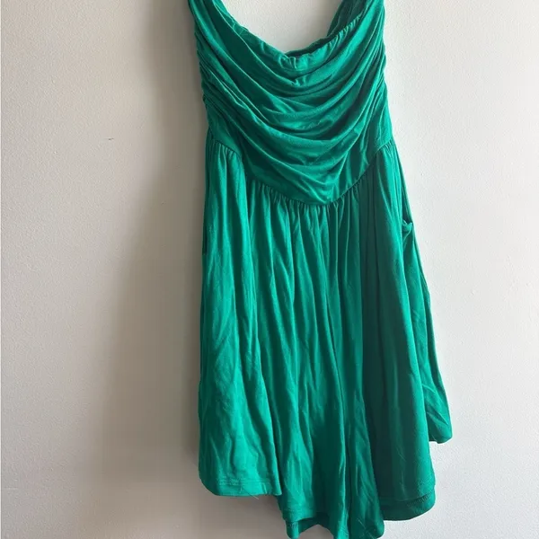 Zenana Green Ruched Romper - Image 2