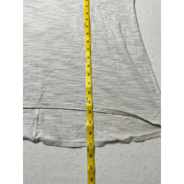 Lululemon Rest Less Long Sleeve Top Gray Cutout Back Women’s Large - Image 5