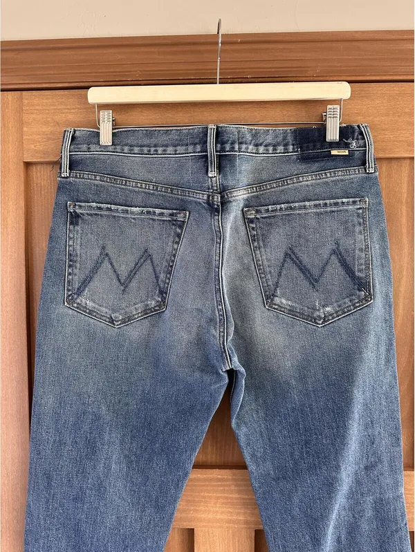 MOTHER Superior The Trickster Skimp Fray Thrill Seeker Distressed Jeans Women 31 - Image 14