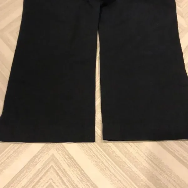 J.Crew Side Zipper Black Cropped Pants - Image 4
