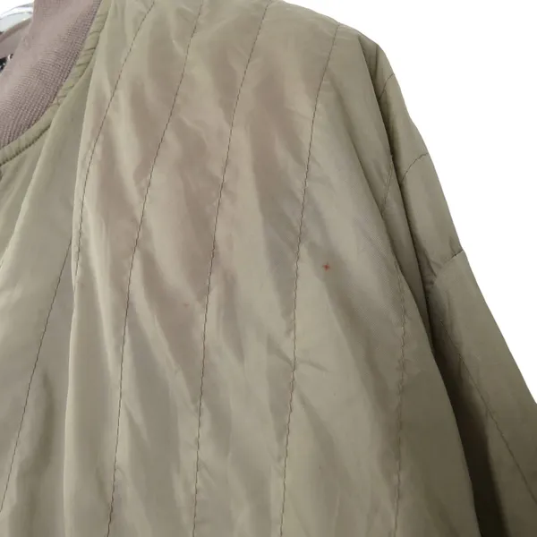 1980s Vintage Brown Snakeskin Reversible Bomber Jacket Large - Image 7