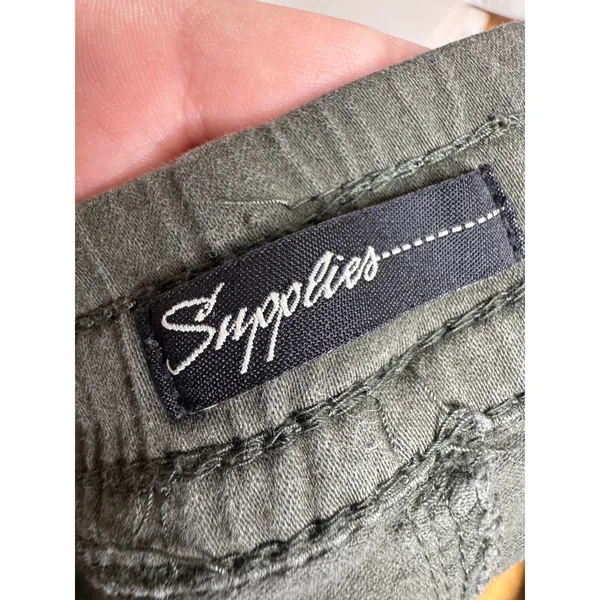 Supplies by Union Bay Olive Green Jogger Pants Womens Small 23WY1JS Cotton Blend - Image 3