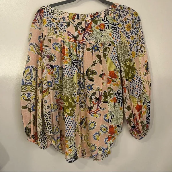 Maeve by Anthropologie Boswell blouse - paisley and pink - Image 4