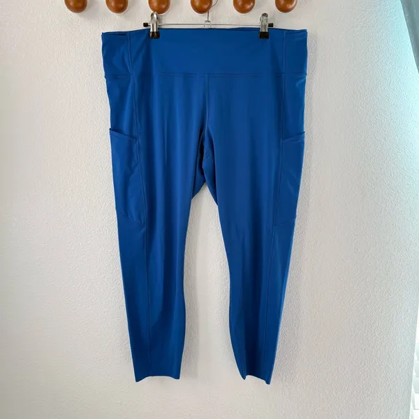 Lululemon Fast and Free High Rise Tight 25" Nulux Symphony Blue Leggings 18 - Image 2