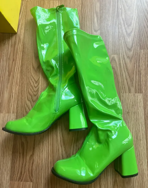 Green Go Go Boots Size 7 - Image 2