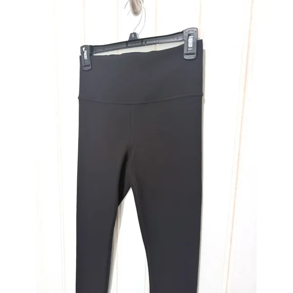 Athleta Elation Rib Tight Black High Waisted 7/8 Ribbed Leggings Small - Image 7