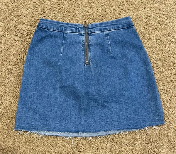Denim Mini Skirt Blue - Image 2