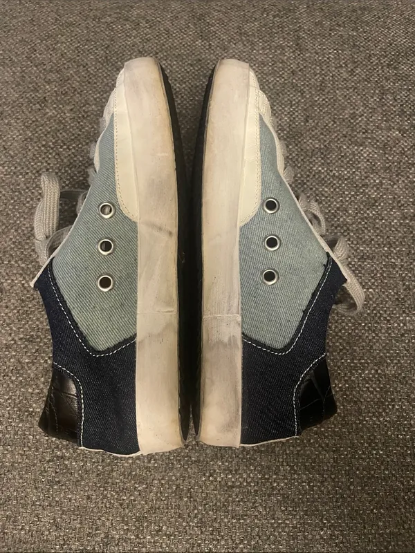 Golden Goose Superstar RARE Sneaker Leather Denim hot pink star size 36 5.5 US - Image 4