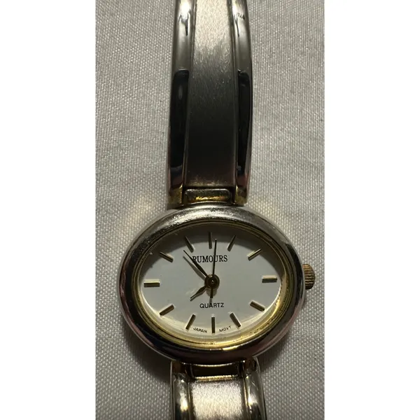 Rumours Quartz Women's Silver‎ Tone Oval Dial Dress Watch Japan Movt 44305 - Image 7