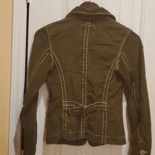 True Religion Women’s Olive corduroy jacket size S - Image 8