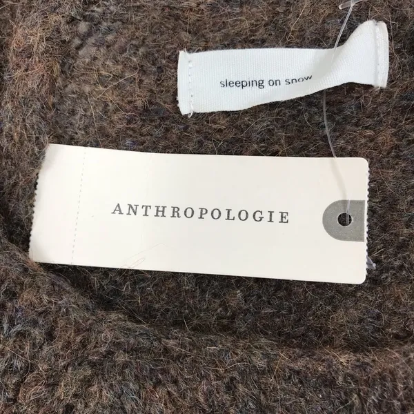 ANTHROPOLOGIE Mohair Wool Blend Sleeping On Snow Sweater-Tunic Women S Boho NWT - Image 11