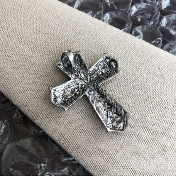 Rhinestone Cross Pendant - Image 2