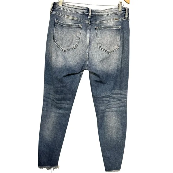 KanCan Women’s Size 15 31 Light Blue Wash High Rise Destroyed Ankle Skinny Jeans - Image 5