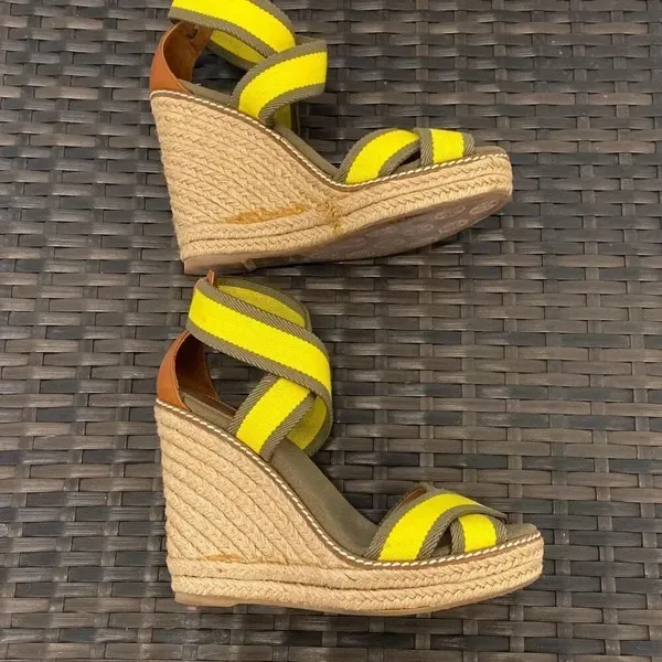 Tory Burch, wedge sandals, size 7 - Image 6