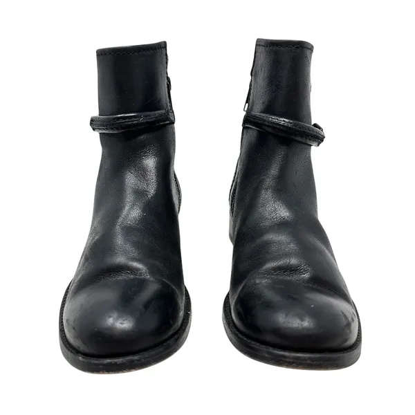 Frye Melissa Seam Short Boots‎ Leather Black Size US 6 - Image 5
