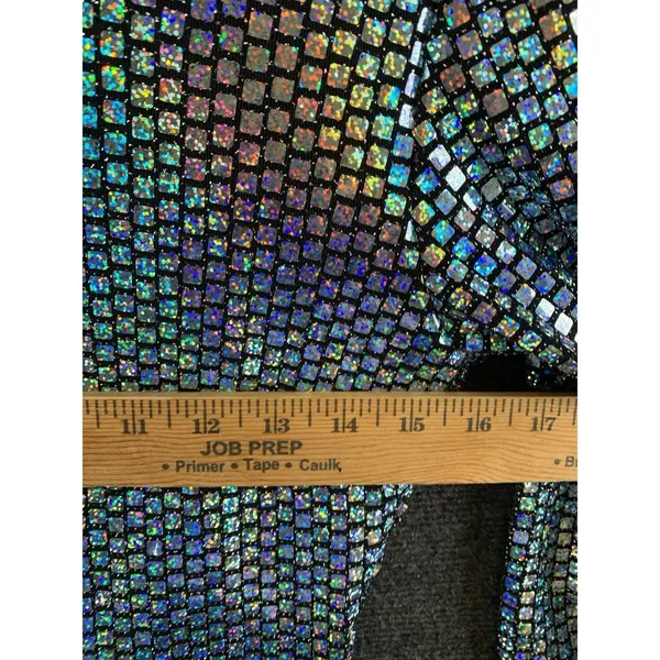 Goodtime USA Womens Holographic Sequin Dress M Backless Mini Party Club Glitter - Image 6