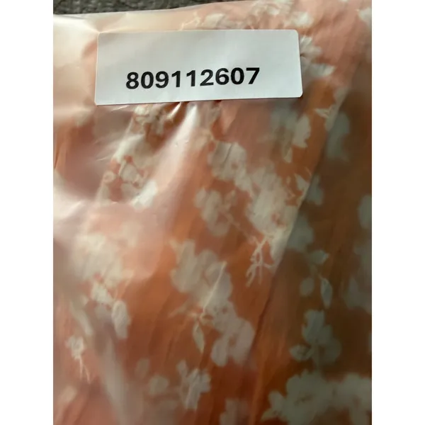 Lulus Orange Floral Tiered Maxi Skirt Womens Size Medium NWT Boho Elastic Waist - Image 5