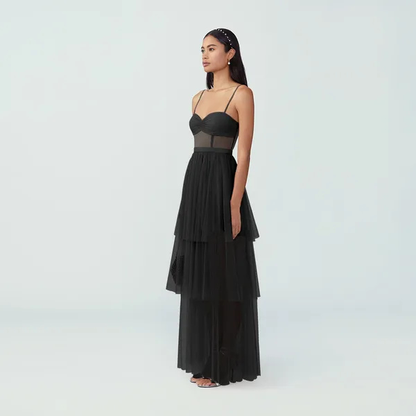 Fame and Partners Corset Tiered Gown - Image 2