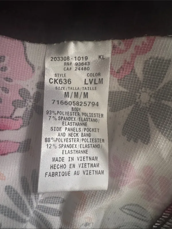 Cherokee V-Neck Scrub Top in Pink, Yellow & Black Floral llama Print - Image 12