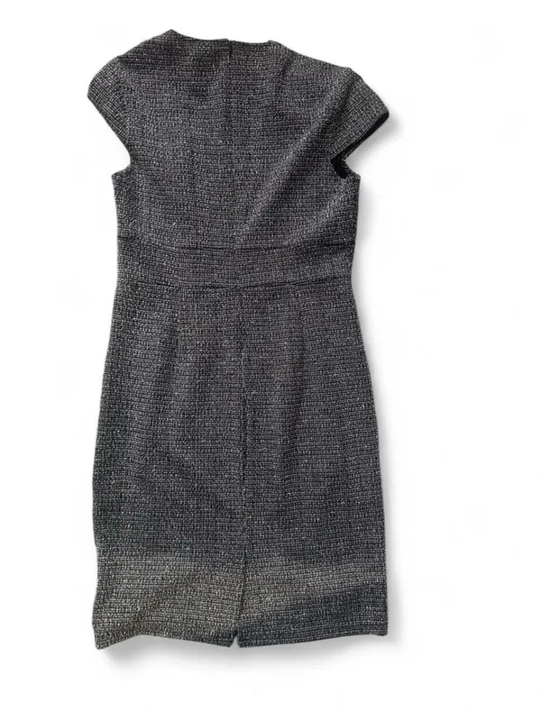 Grace Karin Charcoal Tweed Sheath Dress - Image 3
