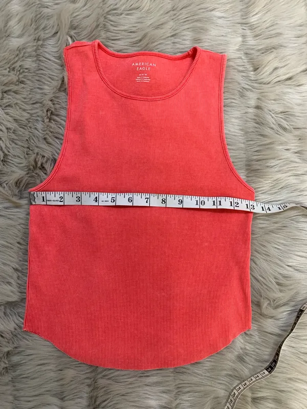 American Eagle Ribbed Tank Top Medium - Image 4