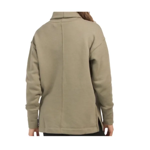 Peloton Together We Go Far Funnel Neck Pullover Green‎ Sweatshirt size M - Image 2