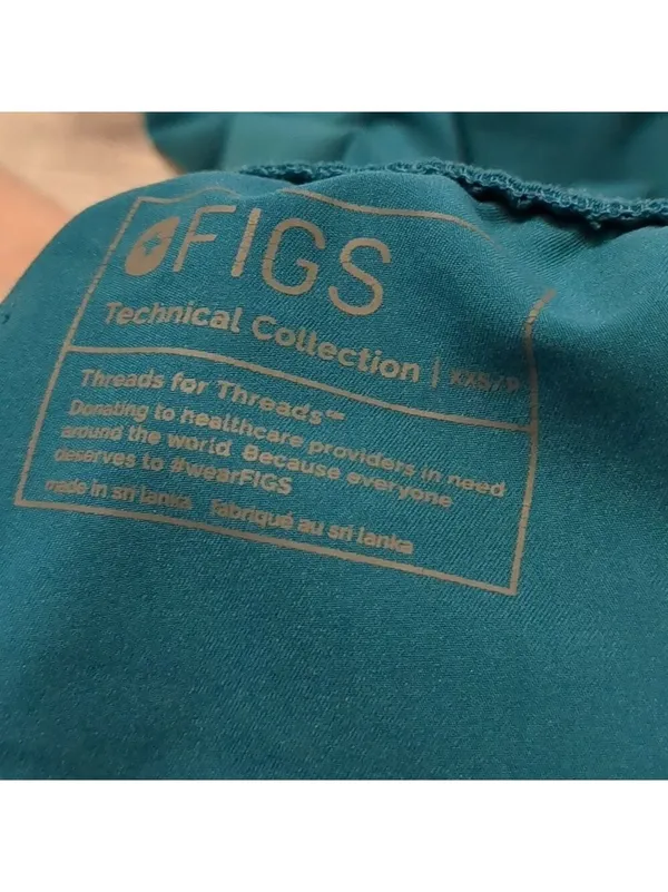 Figs teal jogger scrub pants size XXS - Image 7