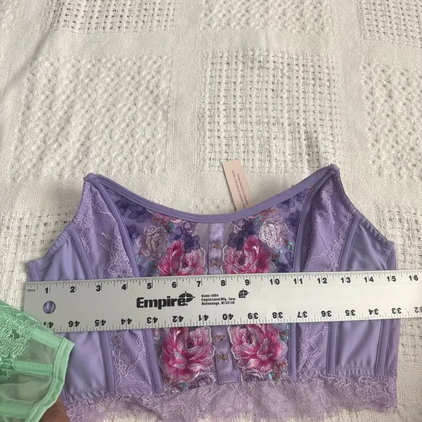 Victoria’s Secret large Dream Angels embroidered corset top BC 3250 - Image 9