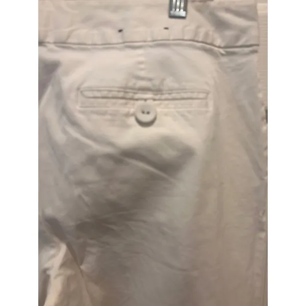 Banana Republic Martin Fit White Wide Leg Chino Pants Womens 14 Nautical Minimal - Image 8