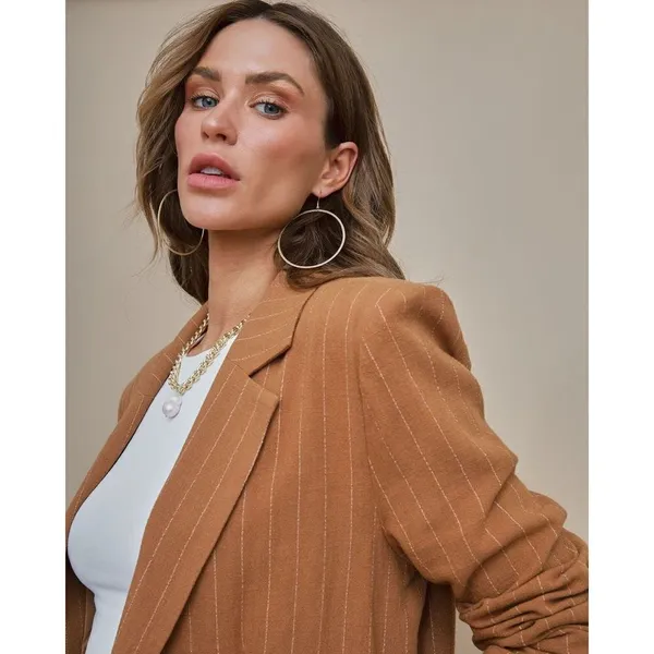 VICI ✨HP✨AMBER LINEN BLEND BLAZER✨ - Image 2
