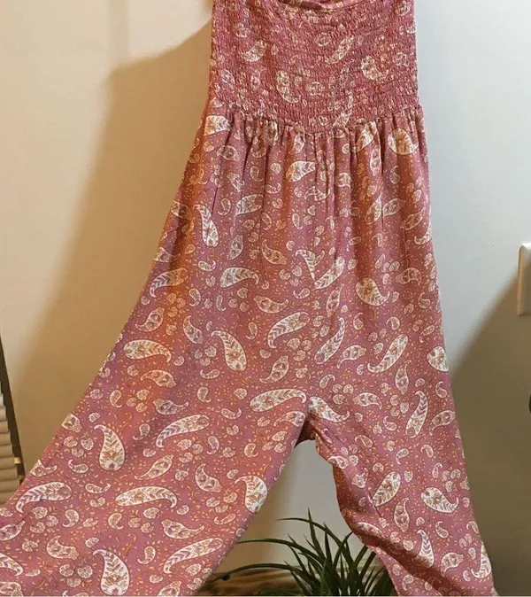 Patrons Of Peace Tube Top Halter pocket jumper! Mauve Pink - Image 5