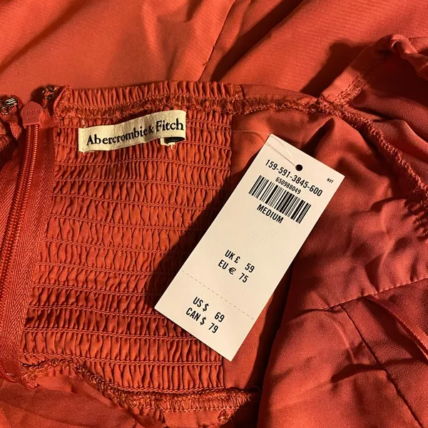 NWT Abercrombie Sweetheart Neck Long Sleeve Dress 💜 - Image 4