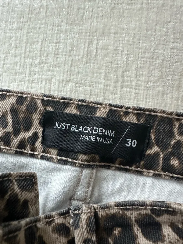 Just Black Denim cheetah jeans - Image 2