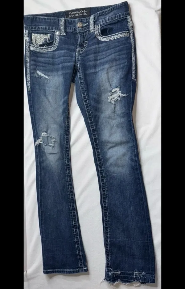 Y2K low rise jeans Blue - Image 2