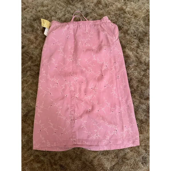 NWT Linden Hill Tencel Lyocell Midi Skirt Soft Flowy Drawstring Pink Floral - Image 4